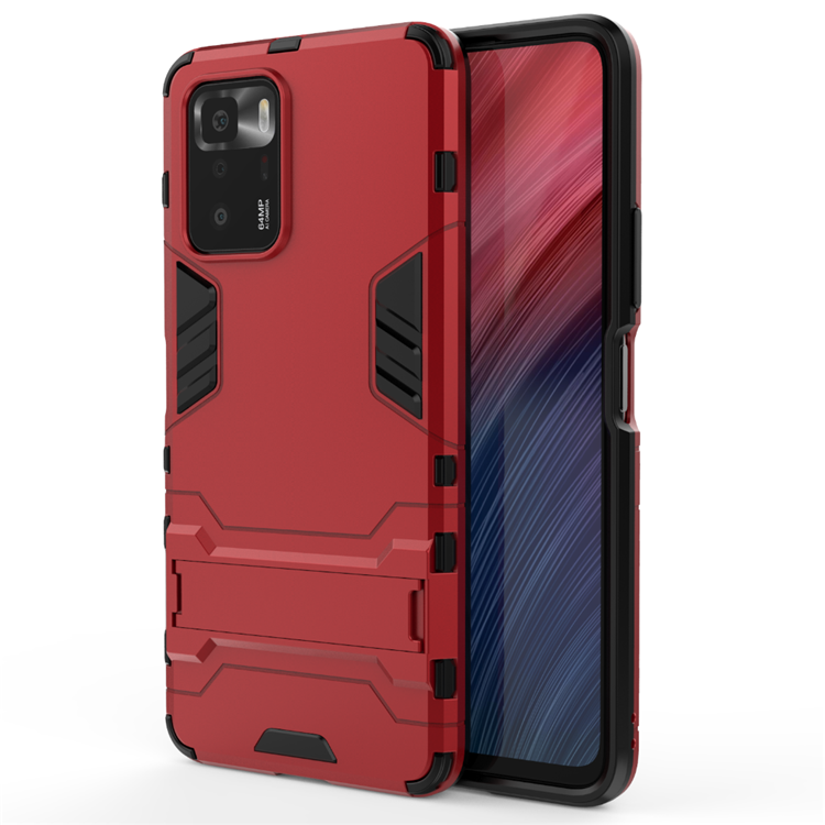 Bakeey-for-Xiaomi-Redmi-Note-10-Pro-5G-Case-Armor-with-Bracket-Shockproof-PC-Protective-Case-Back-Co-1864751-5