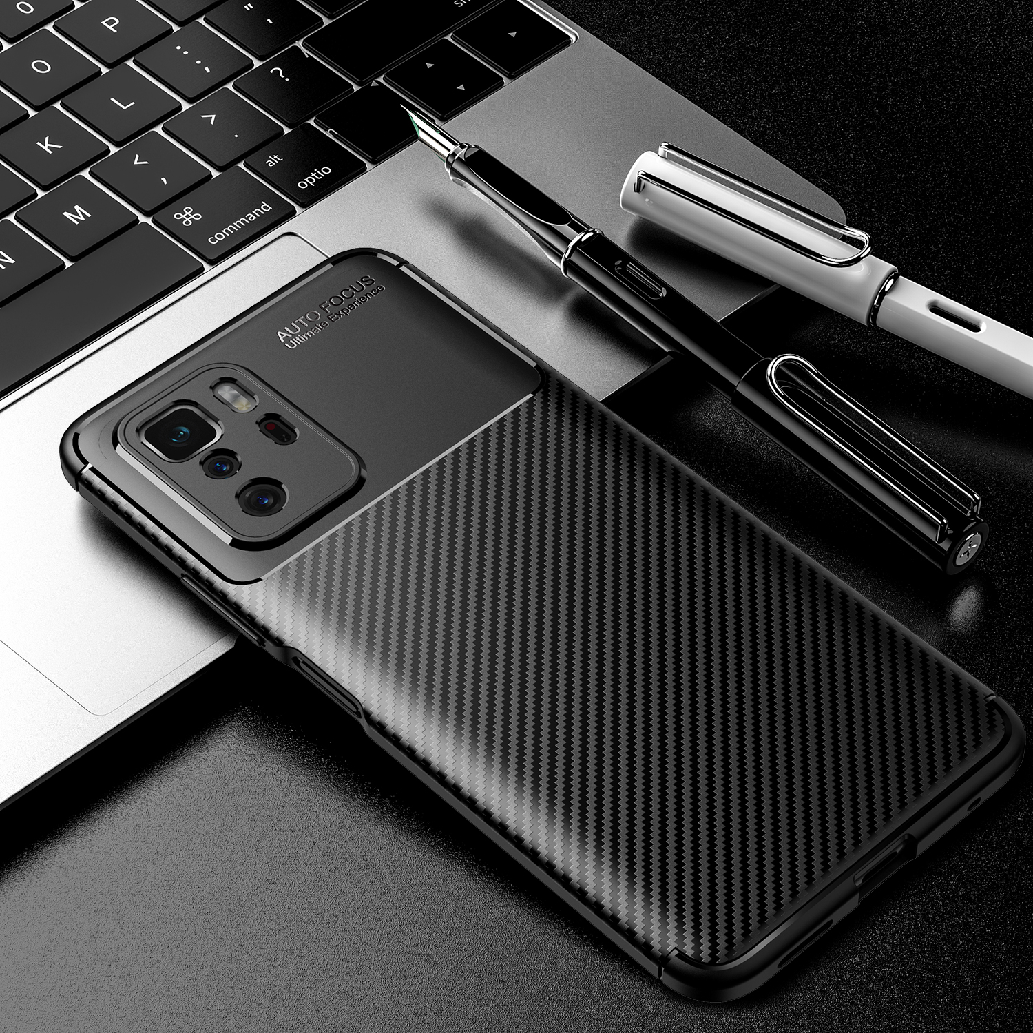 Bakeey-for-Xiaomi-Redmi-Note-10-Pro-5G-Case-Luxury-Carbon-Fiber-Pattern-Shockproof-Silicone-Protecti-1866174-8