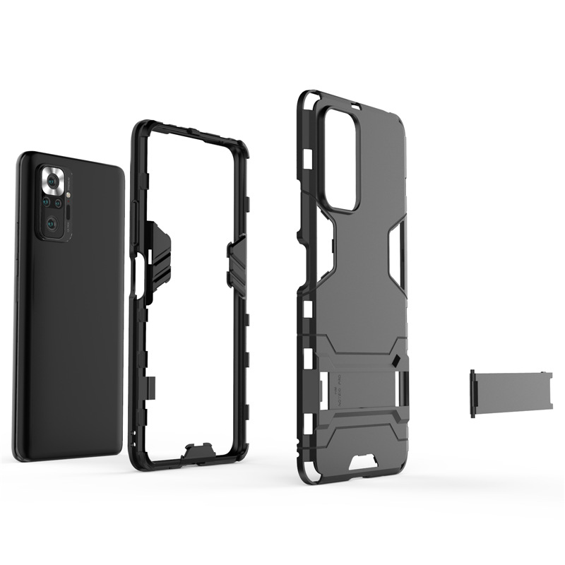 Bakeey-for-Xiaomi-Redmi-Note-10-Pro-Redmi-Note-10-Pro-Max-Case-Armor-with-Bracket-Shockproof-PC-Prot-1846158-4