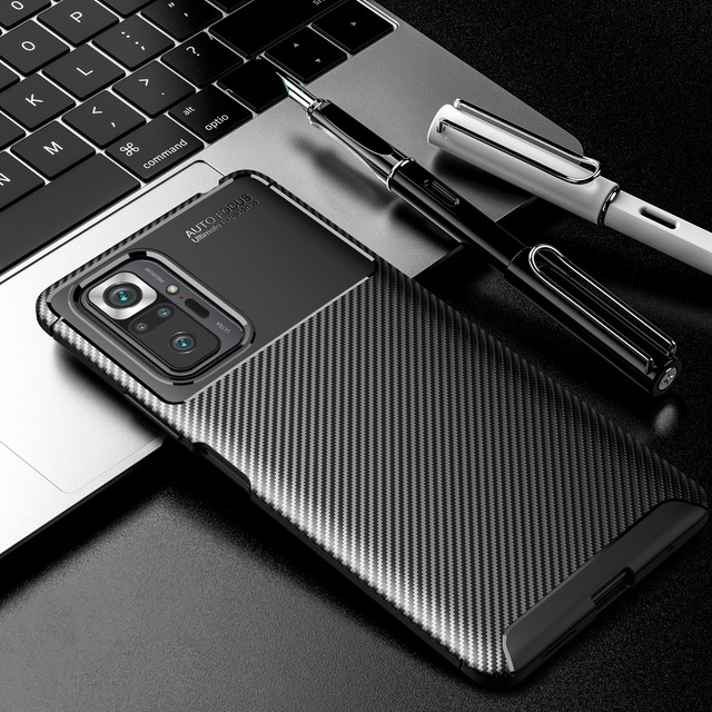 Bakeey-for-Xiaomi-Redmi-Note-10-Pro-Redmi-Note-10-Pro-Max-Case-Luxury-Carbon-Fiber-Pattern-Shockproo-1866122-6