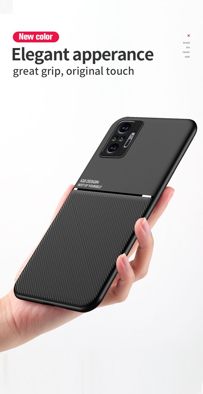 Bakeey-for-Xiaomi-Redmi-Note-10-Pro-Redmi-Note-10-Pro-Max-Case-Magnetic-Leather-Texture-Non-Slip-TPU-1867377-3