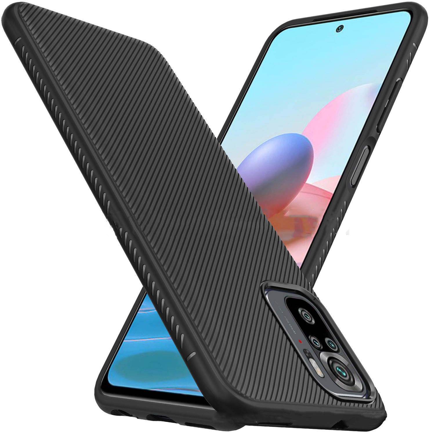 Bakeey-for-Xiaomi-Redmi-Note-10-Redmi-Note-10S-Case-Carbon-Fiber-Texture-Slim-Soft-Silicone-Shockpro-1848477-1
