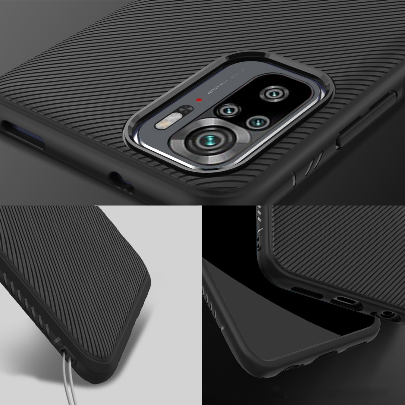 Bakeey-for-Xiaomi-Redmi-Note-10-Redmi-Note-10S-Case-Carbon-Fiber-Texture-Slim-Soft-Silicone-Shockpro-1848477-5