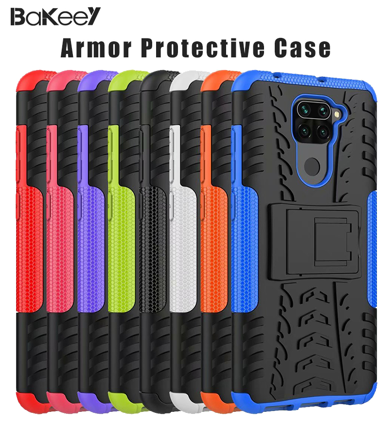 Bakeey-for-Xiaomi-Redmi-Note-9--Redmi-10X-4G-Case-Armor-Shockproof-Non-slip-with-Bracket-Stand-Prote-1714144-1