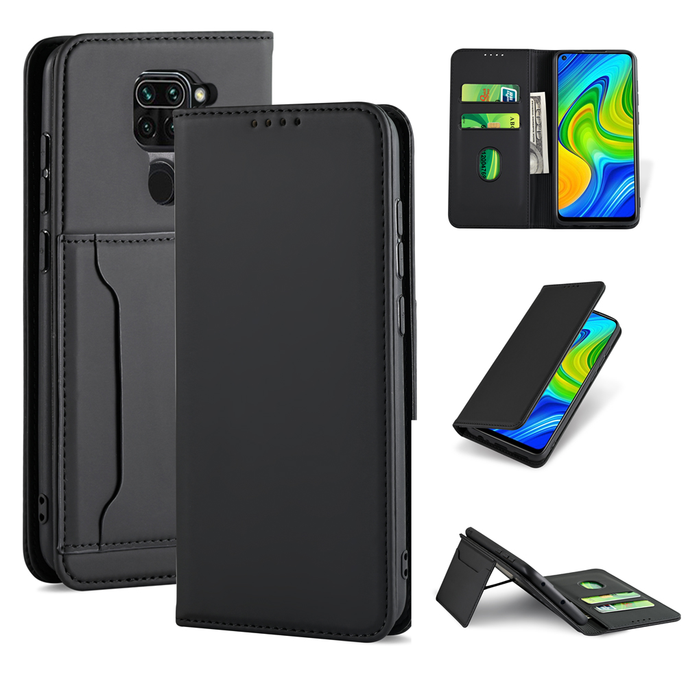 Bakeey-for-Xiaomi-Redmi-Note-9--Redmi-10X-4G-Case-Business-Flip-Magnetic-with-Multi-Card-Slots-Walle-1763324-1