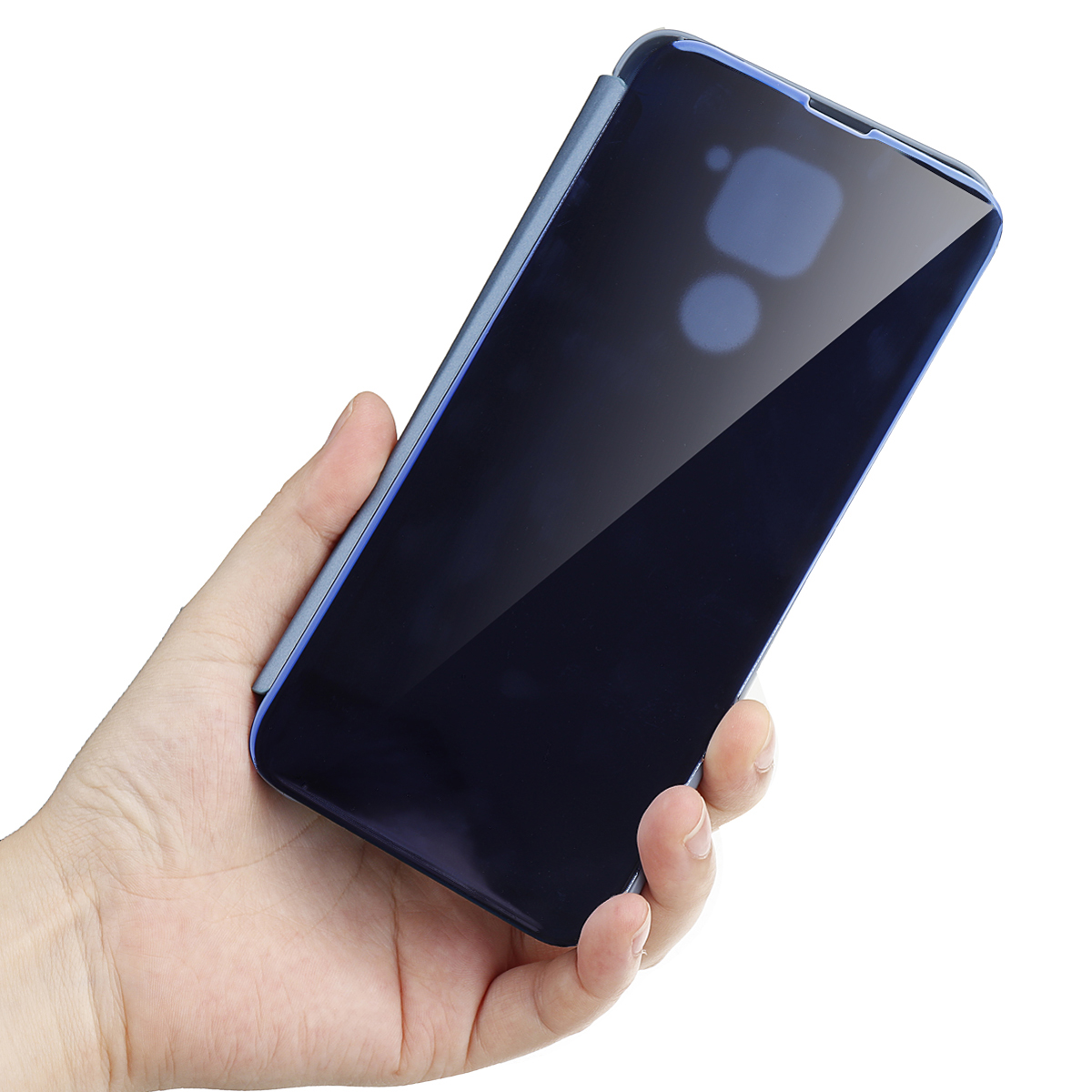 Bakeey-for-Xiaomi-Redmi-Note-9-Case-Plating-Mirror-Window-Shockproof-Flip-Full-Cover-Protective-Case-1690416-21