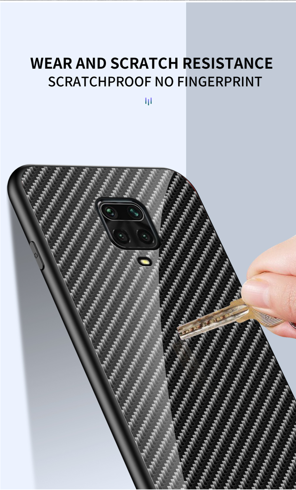 Bakeey-for-Xiaomi-Redmi-Note-9S--Redmi-Note-9-Pro-Case-Carbon-Fiber-Pattern-Gradient-Color-Tempered--1707247-12
