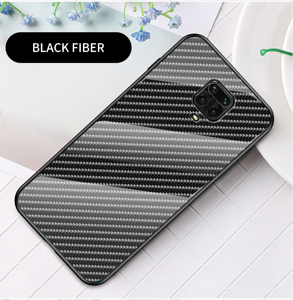 Bakeey-for-Xiaomi-Redmi-Note-9S--Redmi-Note-9-Pro-Case-Carbon-Fiber-Pattern-Gradient-Color-Tempered--1707247-14