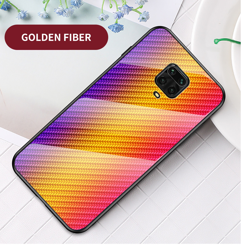 Bakeey-for-Xiaomi-Redmi-Note-9S--Redmi-Note-9-Pro-Case-Carbon-Fiber-Pattern-Gradient-Color-Tempered--1707247-15