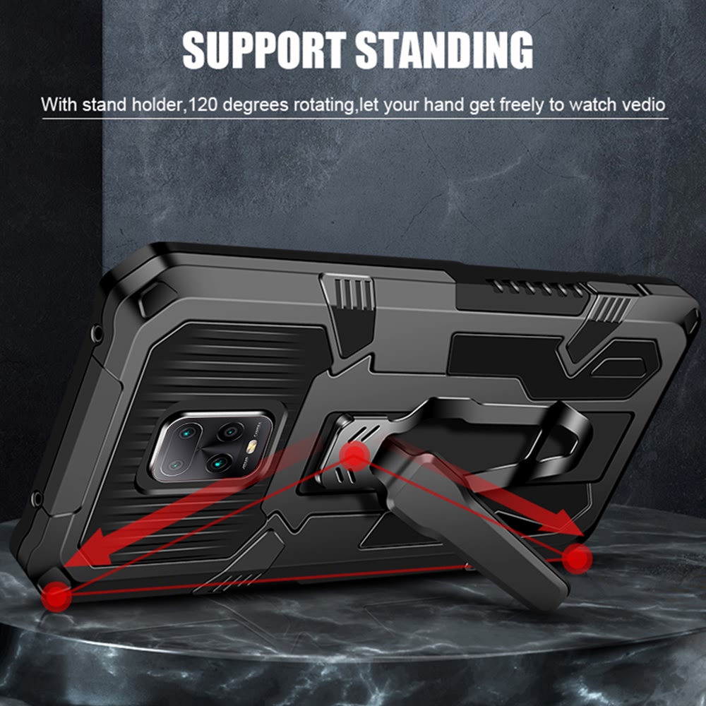 Bakeey-for-Xiaomi-Redmi-Note-9S--Redmi-Note-9-Pro-Case-Dual-Layer-Rugged-Armor-Magnetic-with-Belt-Cl-1760815-4