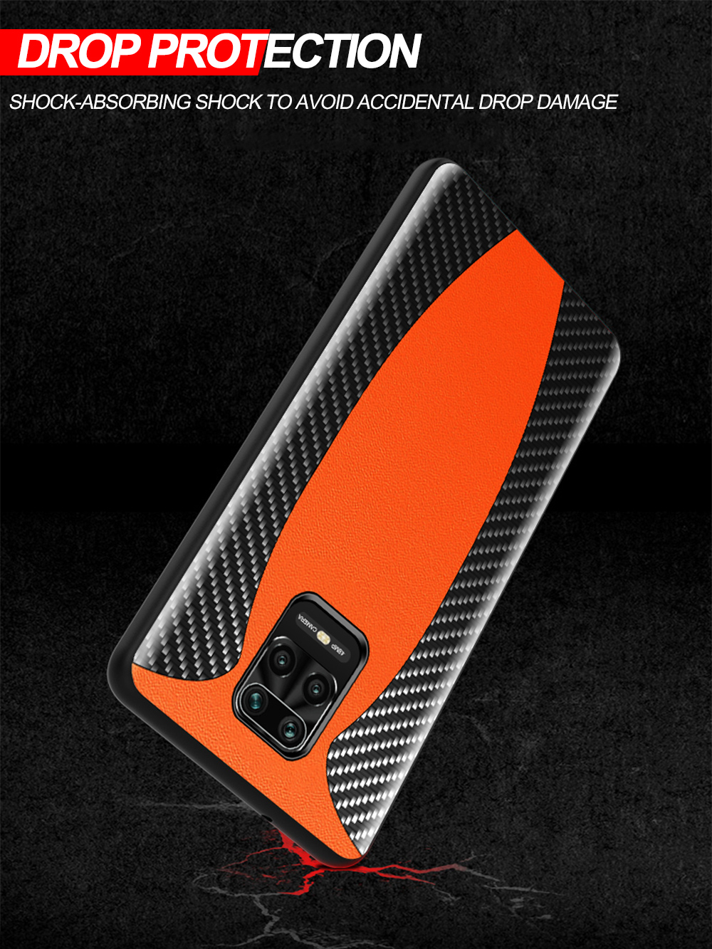 Bakeey-for-Xiaomi-Redmi-Note-9S--Redmi-Note-9-Pro-Case-Sports-Car-Pattern-Design-Carbon-Fiber-Leathe-1685211-6