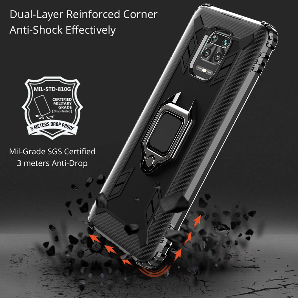 Bakeey-for-Xiaomi-Redmi-Note-9S--Xiaomi-Redmi-Note-9-Pro-Case-Carbon-Fiber-Pattern-Armor-Shockproof--1697135-2