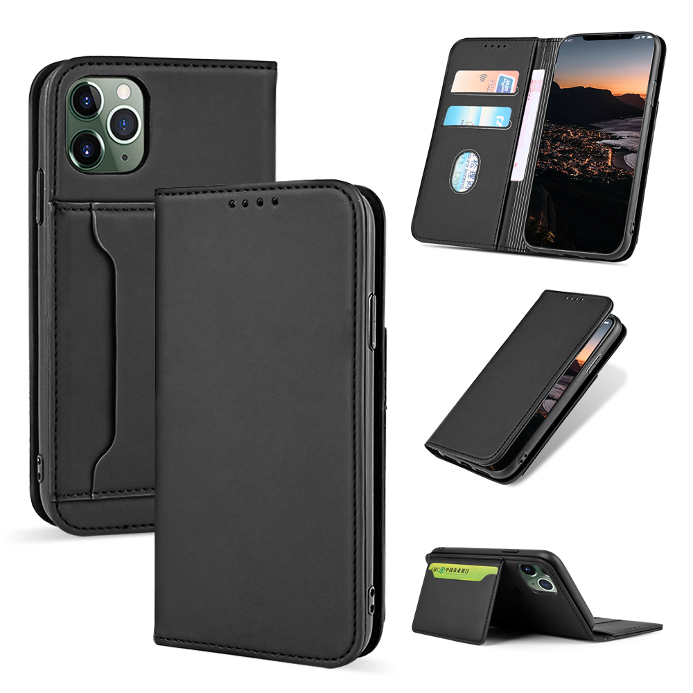 Bakeey-for-iPhone-11-Case-Business-Flip-Magnetic-with-Multi-Card-Slots-Wallet-Shockproof-PU-Leather--1763200-1