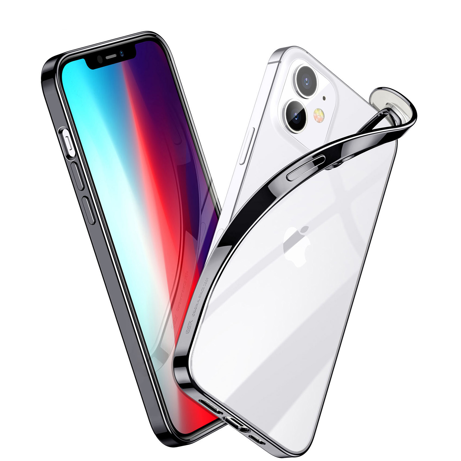 Bakeey-for-iPhone-11-Pro-Max--11--11-Pro-Case-Plating-Ultra-Thin-Transparent-Non-Yellow-Shockproof-S-1757897-3