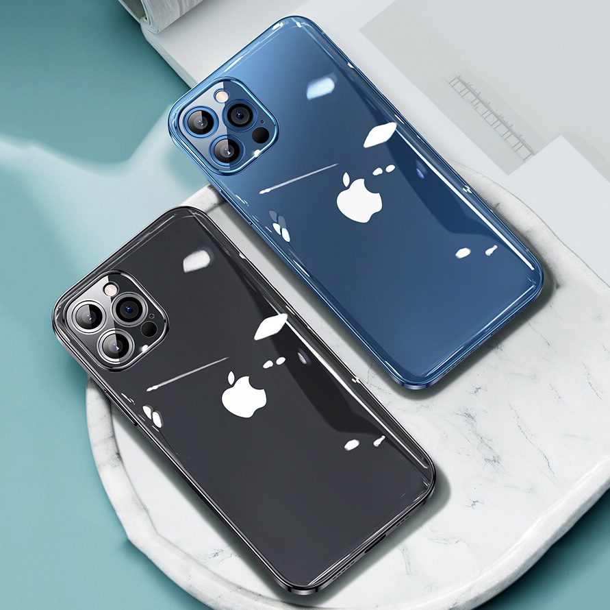 Bakeey-for-iPhone-11-Pro-Max--11--11-Pro-Case-Plating-Ultra-Thin-Transparent-Non-Yellow-Shockproof-S-1757897-9