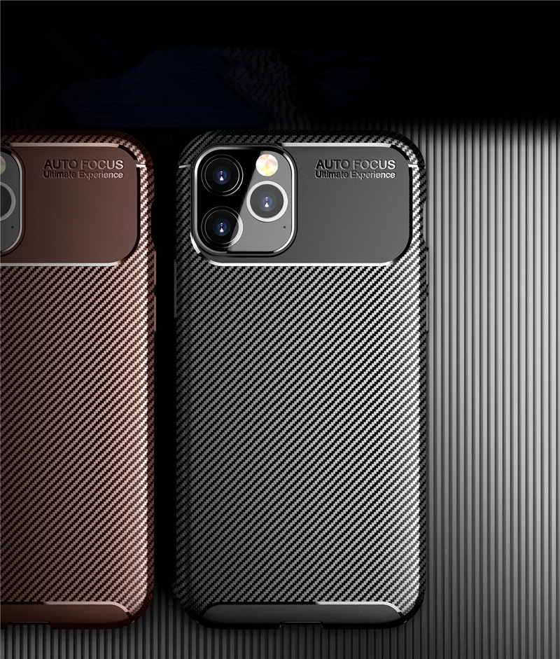 Bakeey-for-iPhone-12-12-Pro-61quot-Case-Luxury-Carbon-Fiber-Pattern-with-Lens-Protector-Shockproof-S-1782453-2