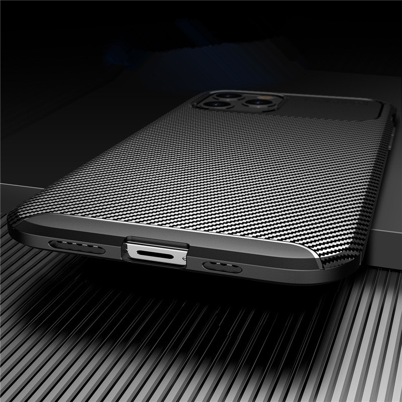 Bakeey-for-iPhone-12-12-Pro-61quot-Case-Luxury-Carbon-Fiber-Pattern-with-Lens-Protector-Shockproof-S-1782453-5