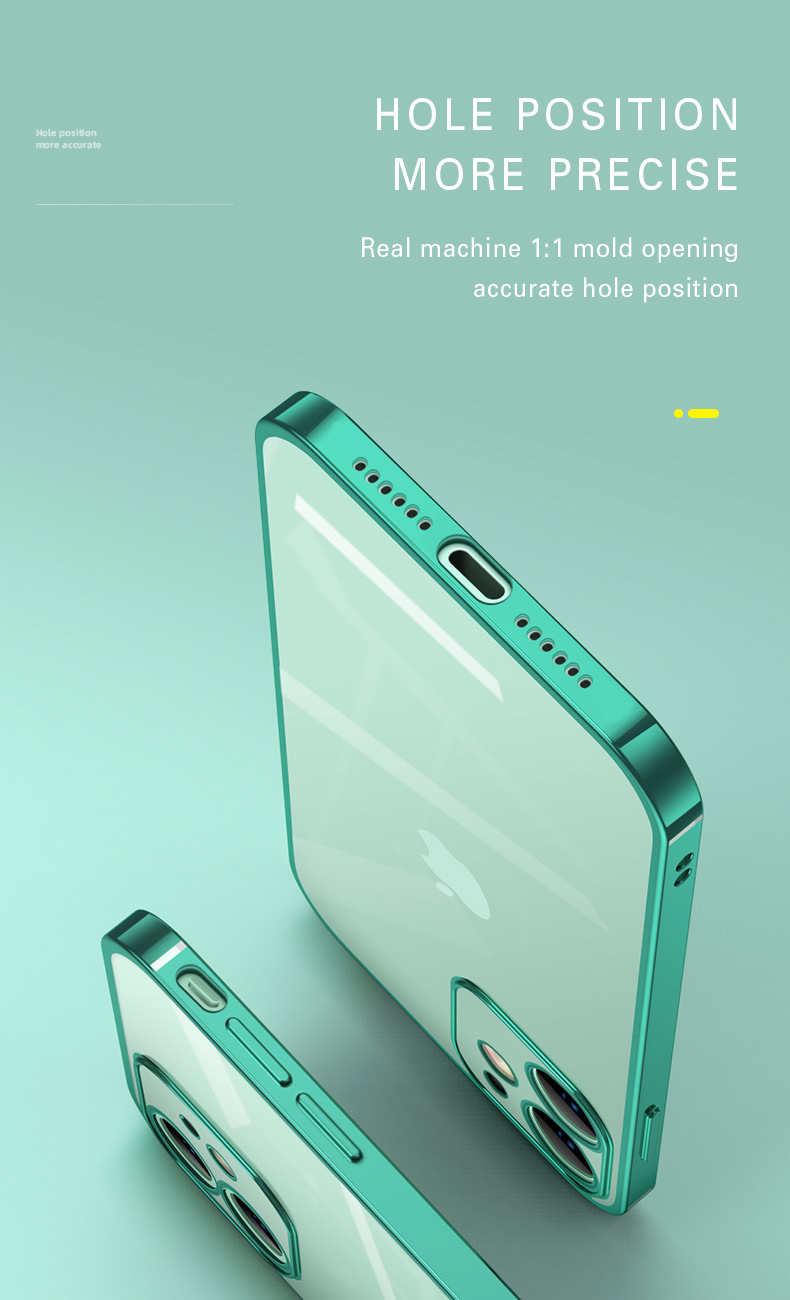 Bakeey-for-iPhone-12-Case-Plating-Ultra-thin-with-Lens-Protector-Transparent-Non-Yellow-Shockproof-S-1757553-8