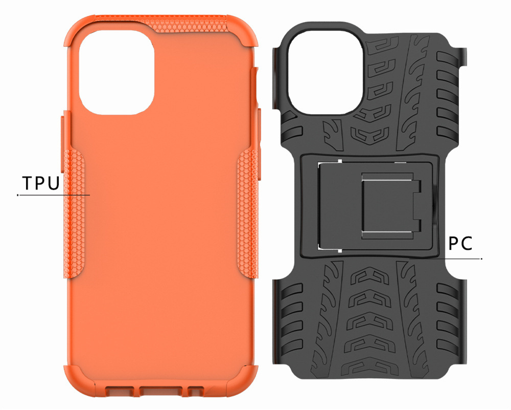 Bakeey-for-iPhone-12-Mini-54quot-Case-Armor-Shockproof-Non-slip-with-Bracket-Stand-Protective-Case-C-1783600-5