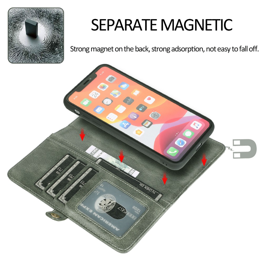 Bakeey-for-iPhone-12-Mini-Case-2-IN-1-Detachable-Magnetic-Flip-with-Multi-Card-Slot-Wallet-PU-Leathe-1756545-6