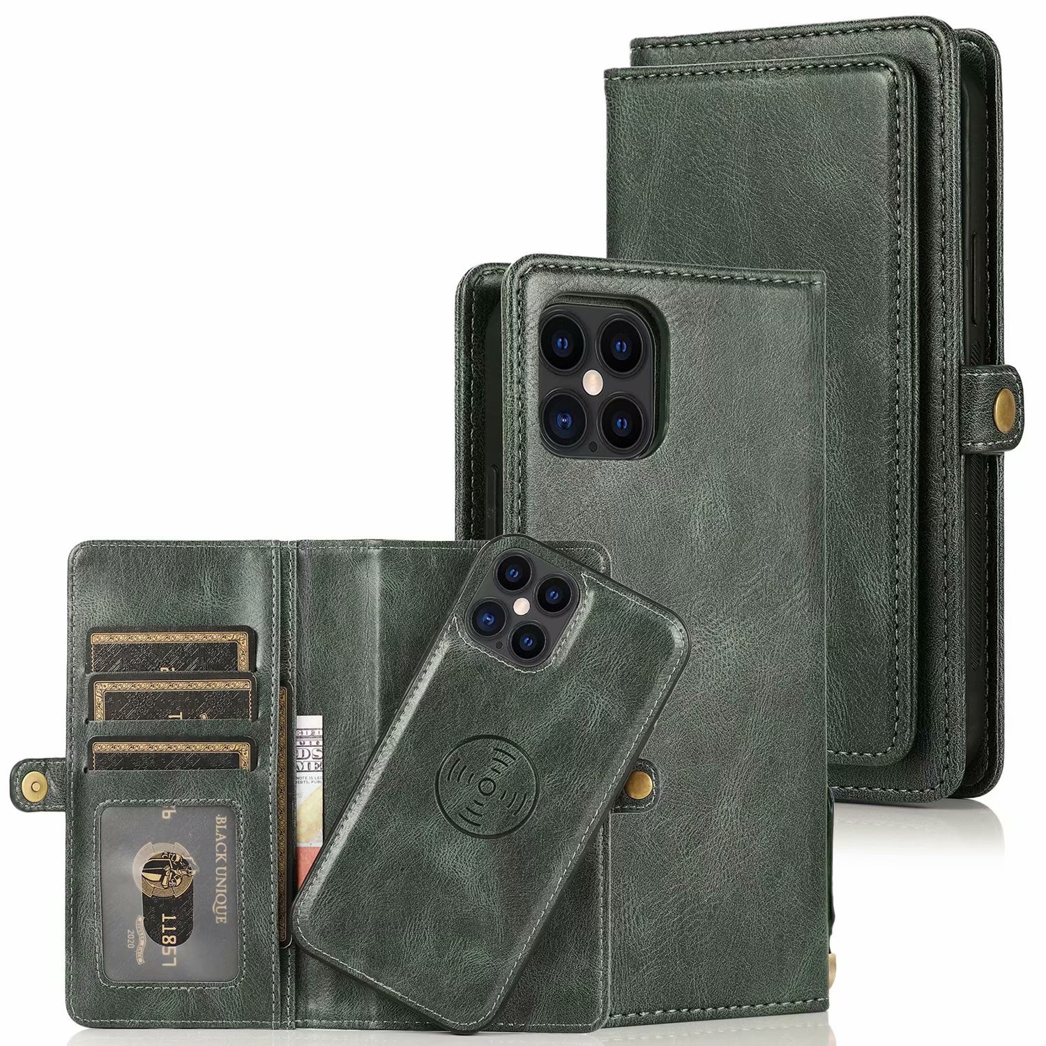 Bakeey-for-iPhone-12-Mini-Case-2-IN-1-Detachable-Magnetic-Flip-with-Multi-Card-Slot-Wallet-PU-Leathe-1756545-9