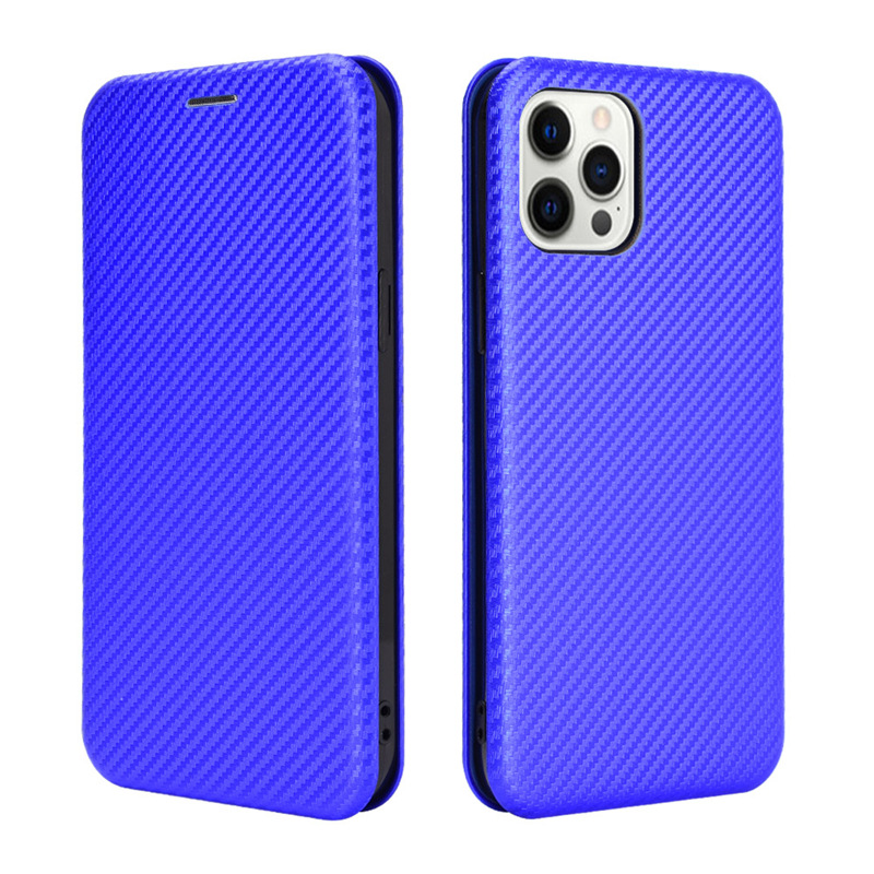 Bakeey-for-iPhone-12-Pro--12--12-Mini--12-Pro-Max-Case-Carbon-Fiber-Pattern-Flip-with-Card-Slot-Stan-1777267-15