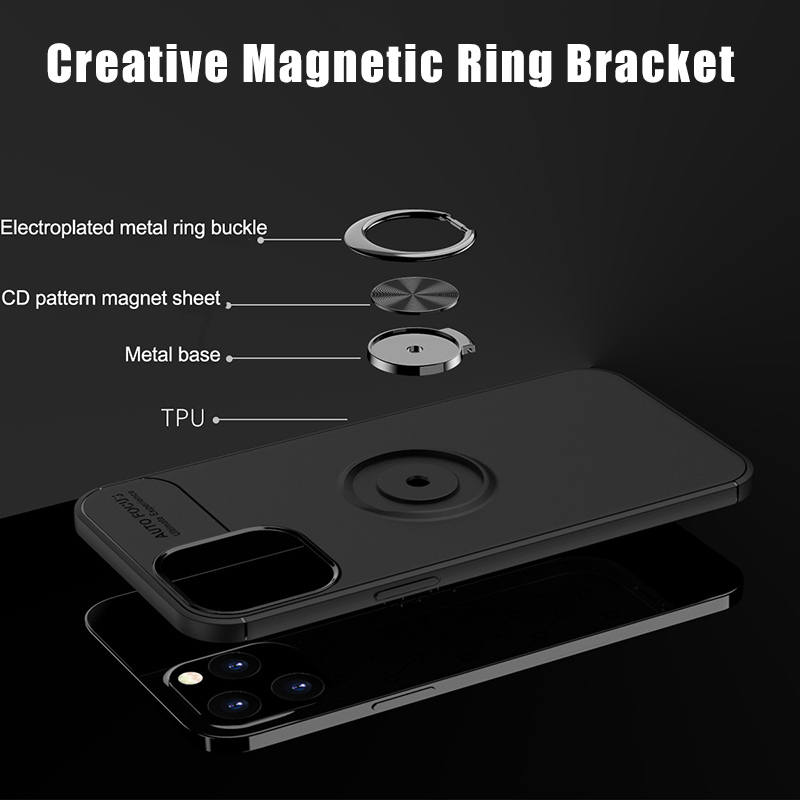 Bakeey-for-iPhone-12-Pro--12-Case-360ordm-Rotating-Magnetic-Ring-Holder-Soft-Silicone-Shockproof-Pro-1757311-6