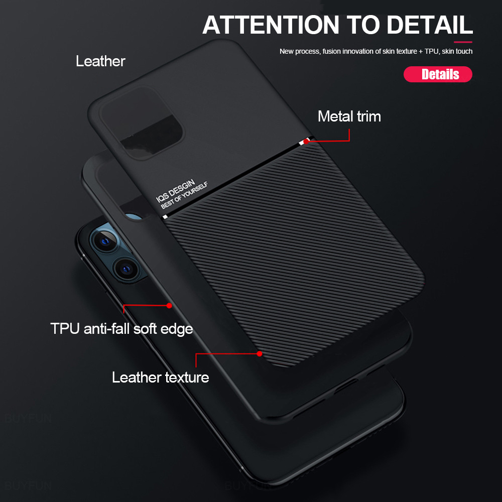Bakeey-for-iPhone-12-Pro--12-Case-Magnetic-Leather-Texture-Non-Slip-TPU-Shockproof-Protective-Case-B-1758958-3