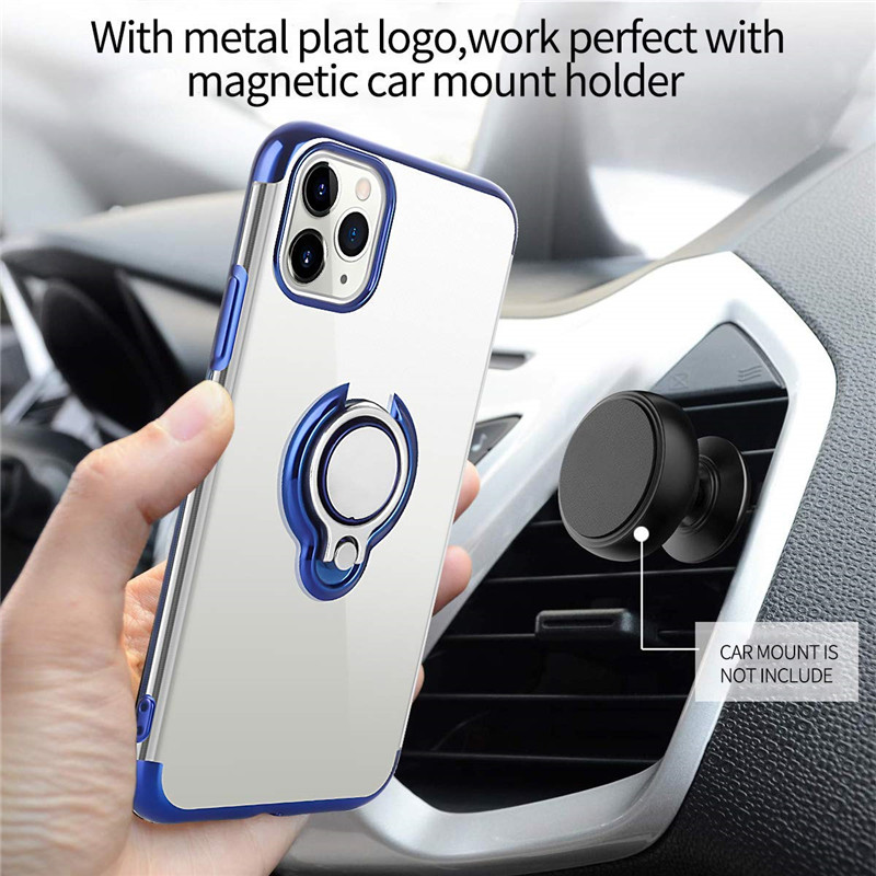 Bakeey-for-iPhone-12-Pro--12-Case-Plating-Transparent-with-Ring-Holder-Shockproof-Soft-TPU-Protectiv-1757007-7