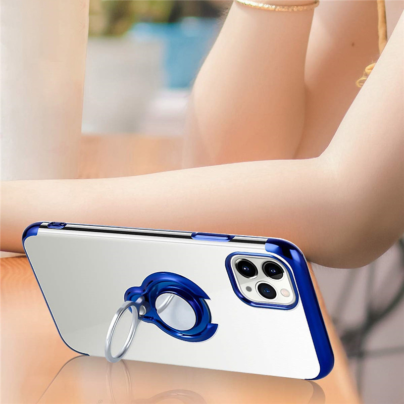 Bakeey-for-iPhone-12-Pro--12-Case-Plating-Transparent-with-Ring-Holder-Shockproof-Soft-TPU-Protectiv-1757007-9