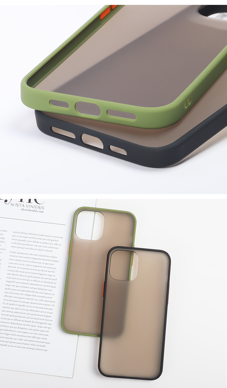 Bakeey-for-iPhone-12-Pro--12-Case-Shockproof-Anti-Fingerprint-Matte-Translucent-Hard-PC--Soft-TPU-Ed-1770267-16