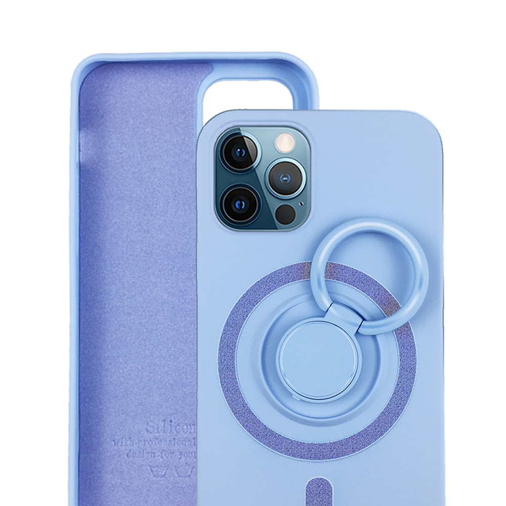 Bakeey-for-iPhone-12-Pro--12-Case-Support-Magsafe-with-Ring-Holder-Smooth-Shockproof-Soft-Liquid-Sil-1794897-3