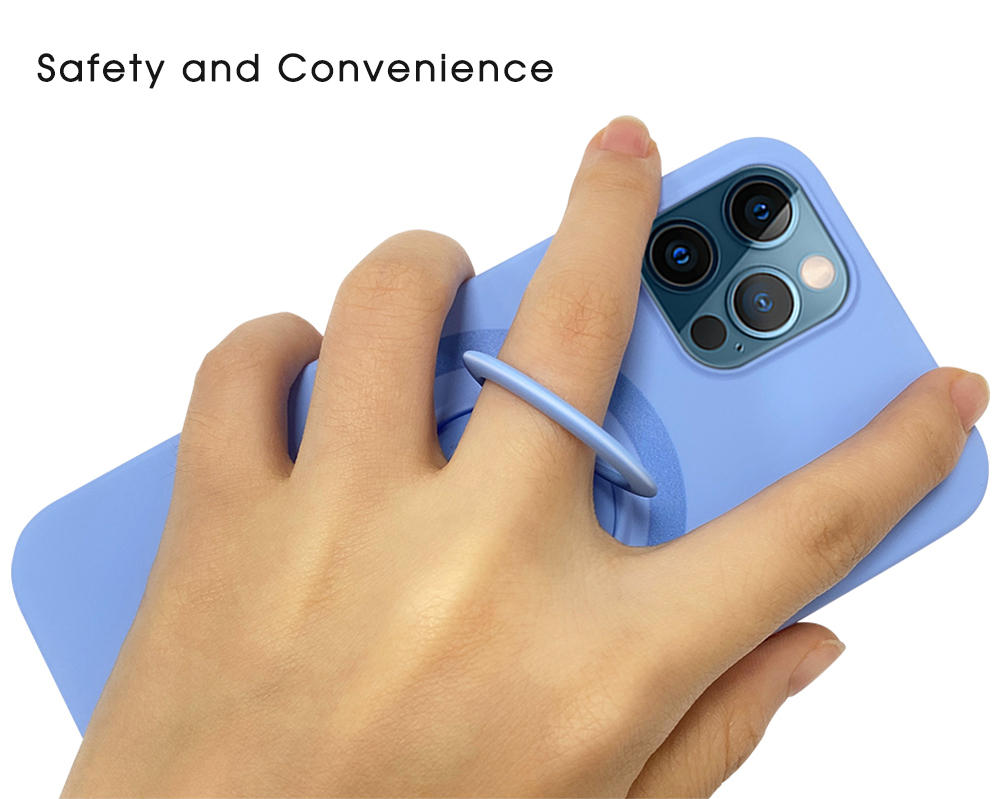 Bakeey-for-iPhone-12-Pro--12-Case-Support-Magsafe-with-Ring-Holder-Smooth-Shockproof-Soft-Liquid-Sil-1794897-4