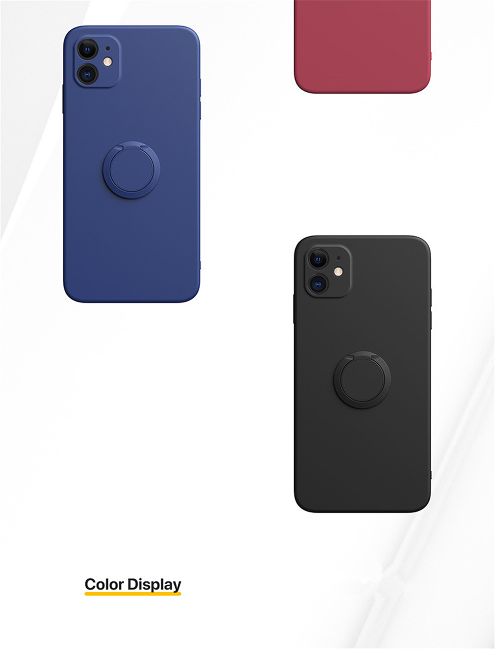Bakeey-for-iPhone-12-Pro-61-inch-Case-with-Lens-Protector-Ring-Holder-Dirtproof-Anti-Fingerprint-Sho-1786263-13