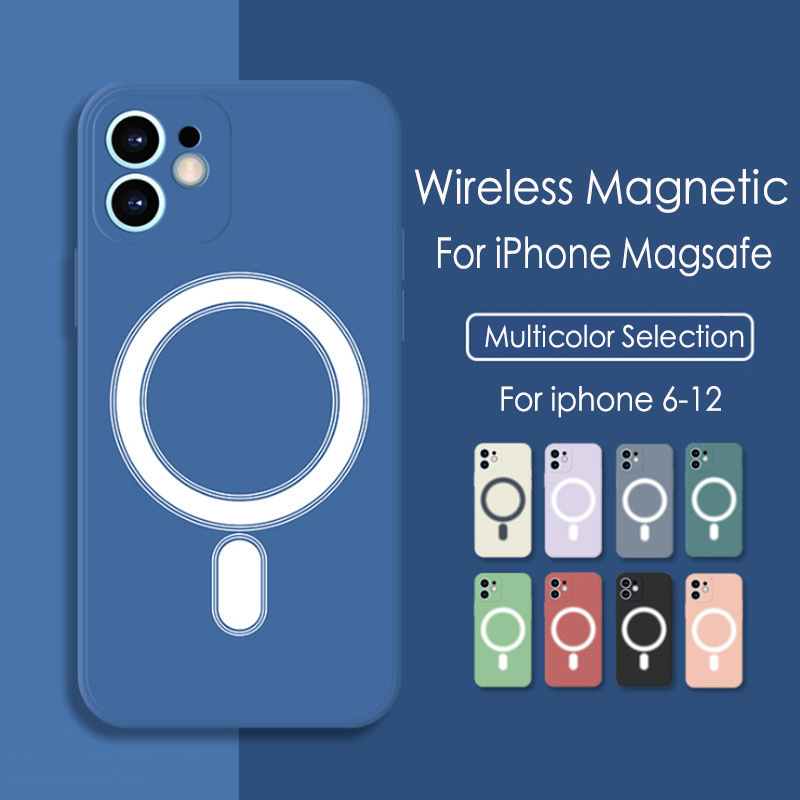Bakeey-for-iPhone-12-Pro-61quot-Liquid-Silicone-Case-Magnetic-Anti-Fingerprint-Shockproof-Support-Wi-1812566-1