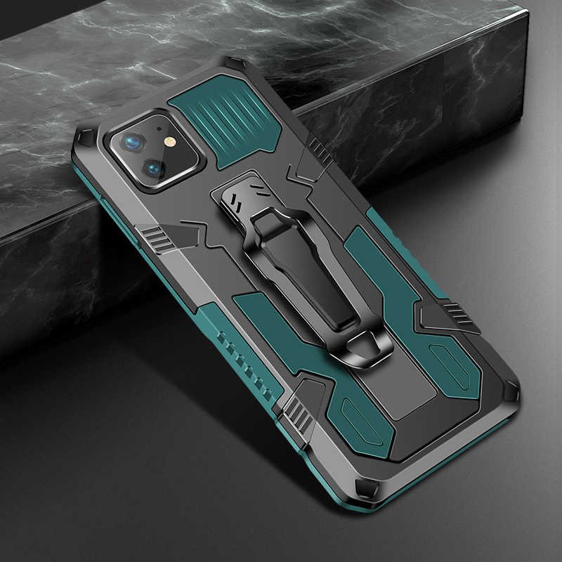 Bakeey-for-iPhone-12-Pro-Max--12--12-Mini--12-Pro-Case-Dual-Layer-Rugged-Armor-Magnetic-with-Belt-Cl-1761757-16