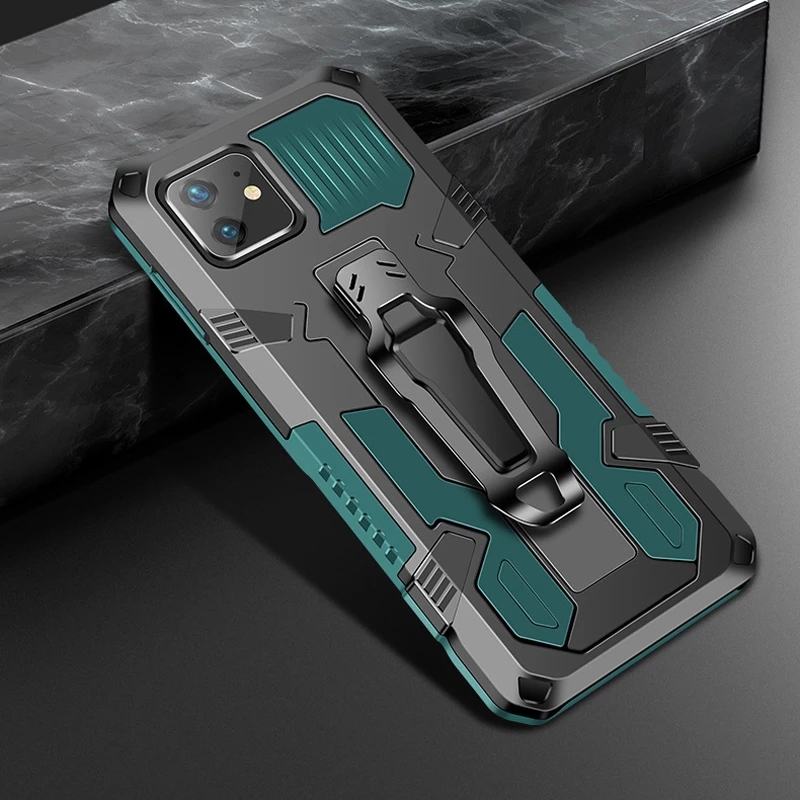 Bakeey-for-iPhone-12-Pro-Max--12--12-Mini--12-Pro-Case-Dual-Layer-Rugged-Armor-Magnetic-with-Belt-Cl-1761757-19