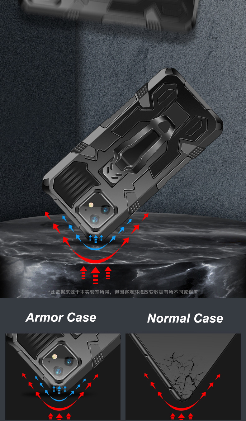 Bakeey-for-iPhone-12-Pro-Max--12--12-Mini--12-Pro-Case-Dual-Layer-Rugged-Armor-Magnetic-with-Belt-Cl-1761757-3