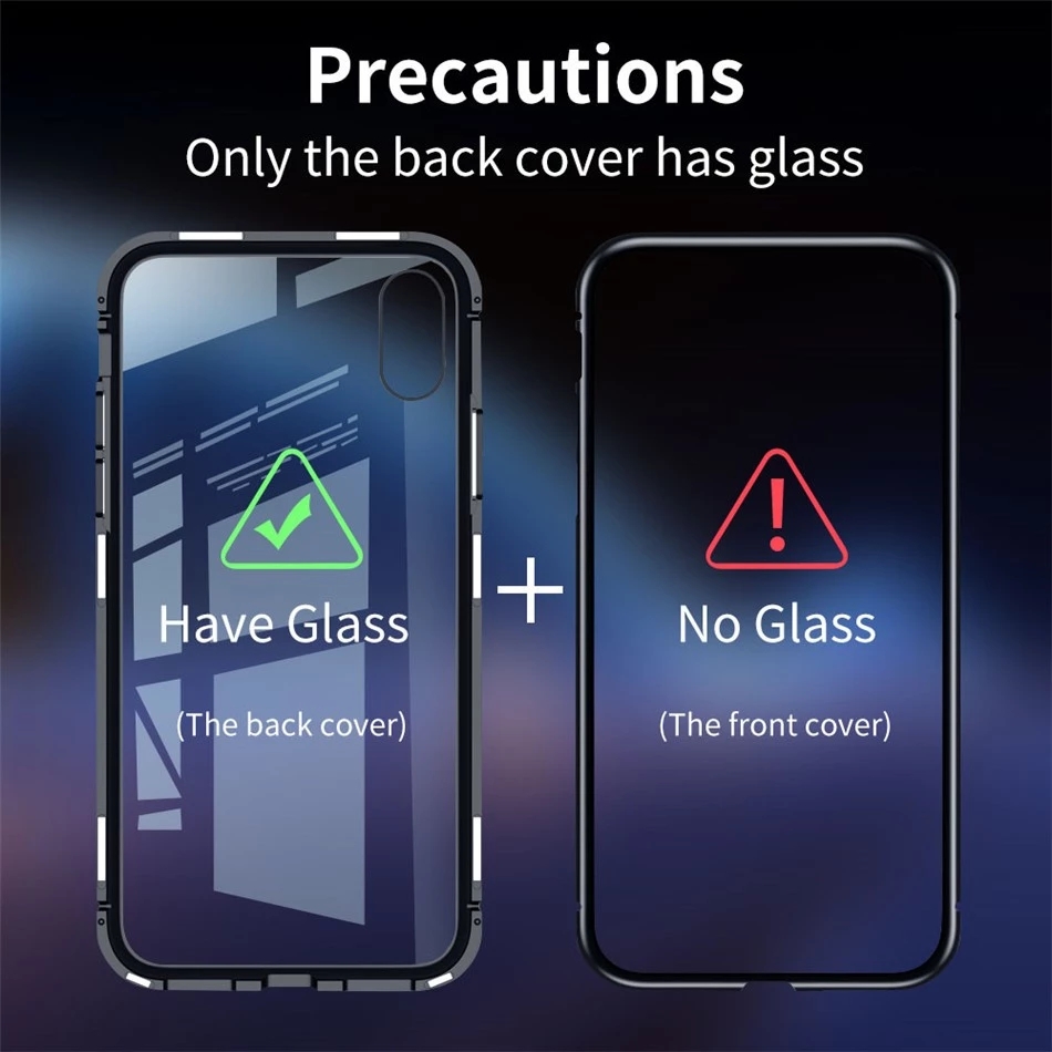 Bakeey-for-iPhone-12-Pro-Max-67-inch-Magnetic-Adsorption-Metal-Singel-side-Tempered-Glass-Protective-1755544-1