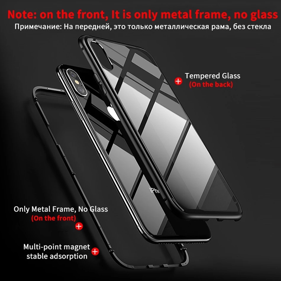 Bakeey-for-iPhone-12-Pro-Max-67-inch-Magnetic-Adsorption-Metal-Singel-side-Tempered-Glass-Protective-1755544-2