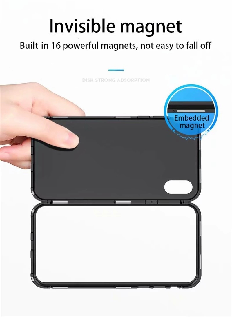 Bakeey-for-iPhone-12-Pro-Max-67-inch-Magnetic-Adsorption-Metal-Singel-side-Tempered-Glass-Protective-1755544-5