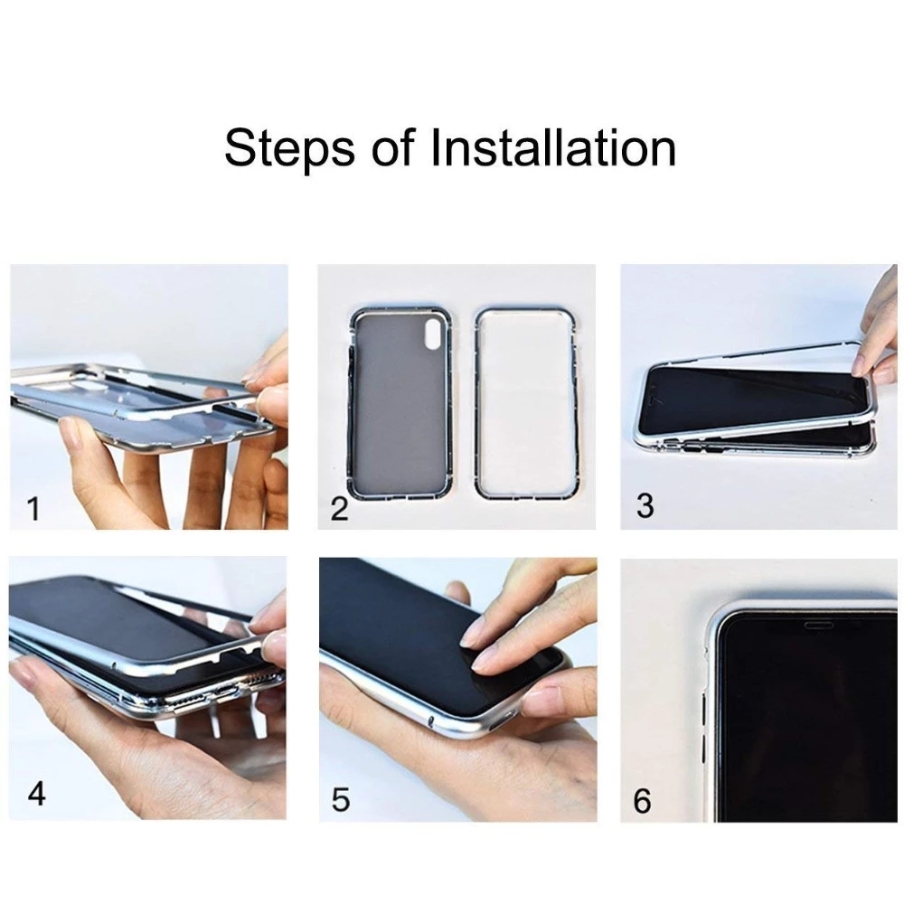 Bakeey-for-iPhone-12-Pro-Max-67-inch-Magnetic-Adsorption-Metal-Singel-side-Tempered-Glass-Protective-1755544-6