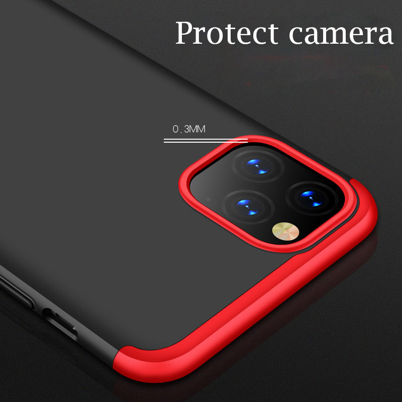 Bakeey-for-iPhone-12-Pro-Max-Case-3-in-1-Detachable-Double-Dip-with-Lens-Protector-Frosted-Anti-Fing-1776625-4