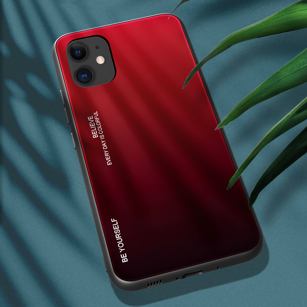 Bakeey-for-iPhone-12-for-iPhone-12-Pro-61-inch-Case-Gradient-Color-Tempered-Glass-Shockproof-Scratch-1754902-10