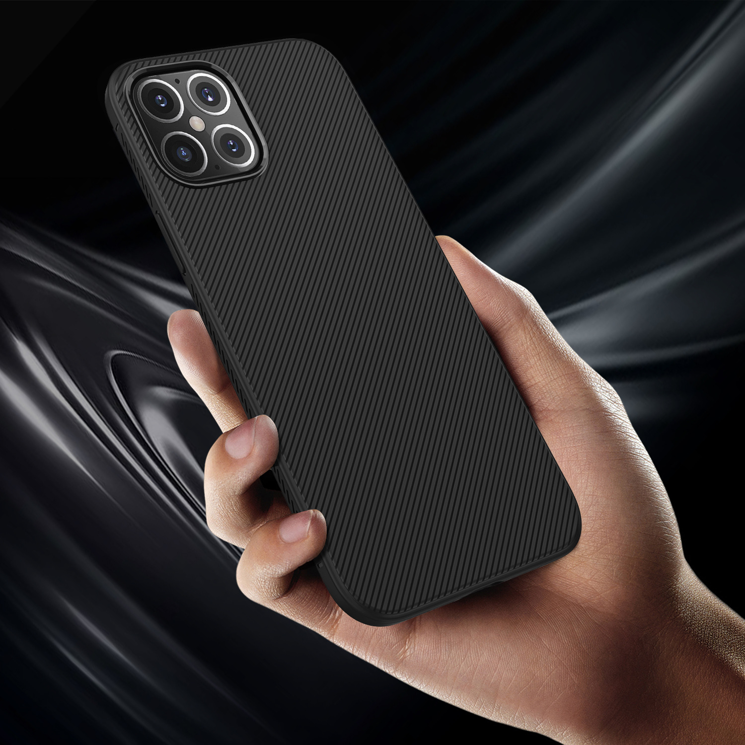 Bakeey-for-iPhone-1212-Pro-61-inch-Case-Carbon-Fiber-Texture-Slim-Soft-Silicone-Shockproof-Protectiv-1761525-3