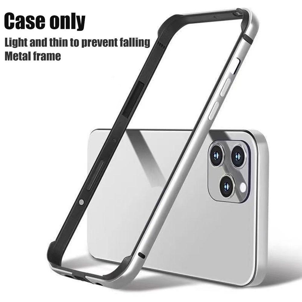 Bakeey-for-iPhone-12iPhone-12-Pro-61quot-Case-Aluminum-Frame-Metal-Bumper-Hard-Shockproof-Protective-1770226-2