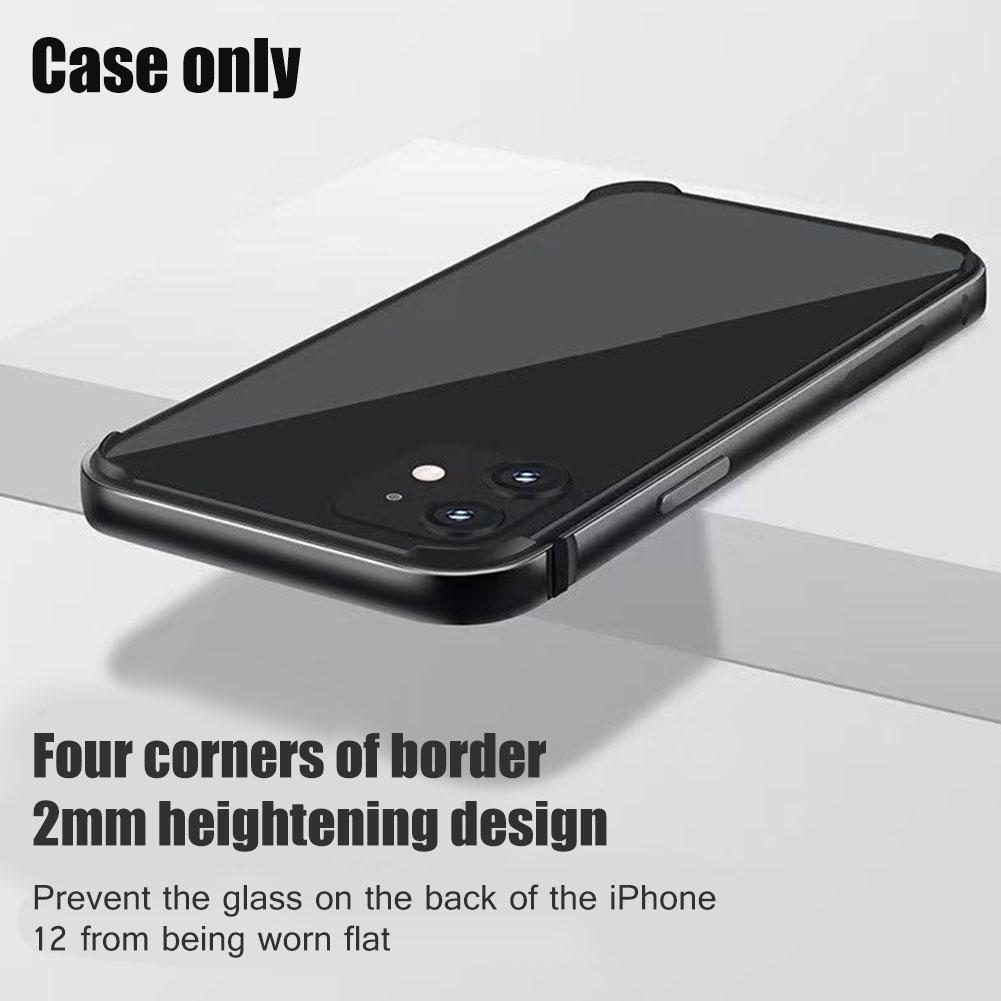 Bakeey-for-iPhone-12iPhone-12-Pro-61quot-Case-Aluminum-Frame-Metal-Bumper-Hard-Shockproof-Protective-1770226-4