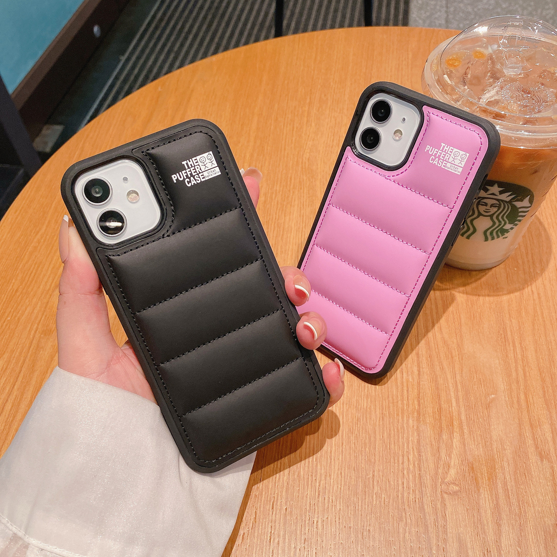 Bakeey-for-iPhone-13-13-Mini-13-Pro-13-Pro-Max-Case-Creative-Down-Jacket-Reduced-Pressure-Shockproof-1919264-3
