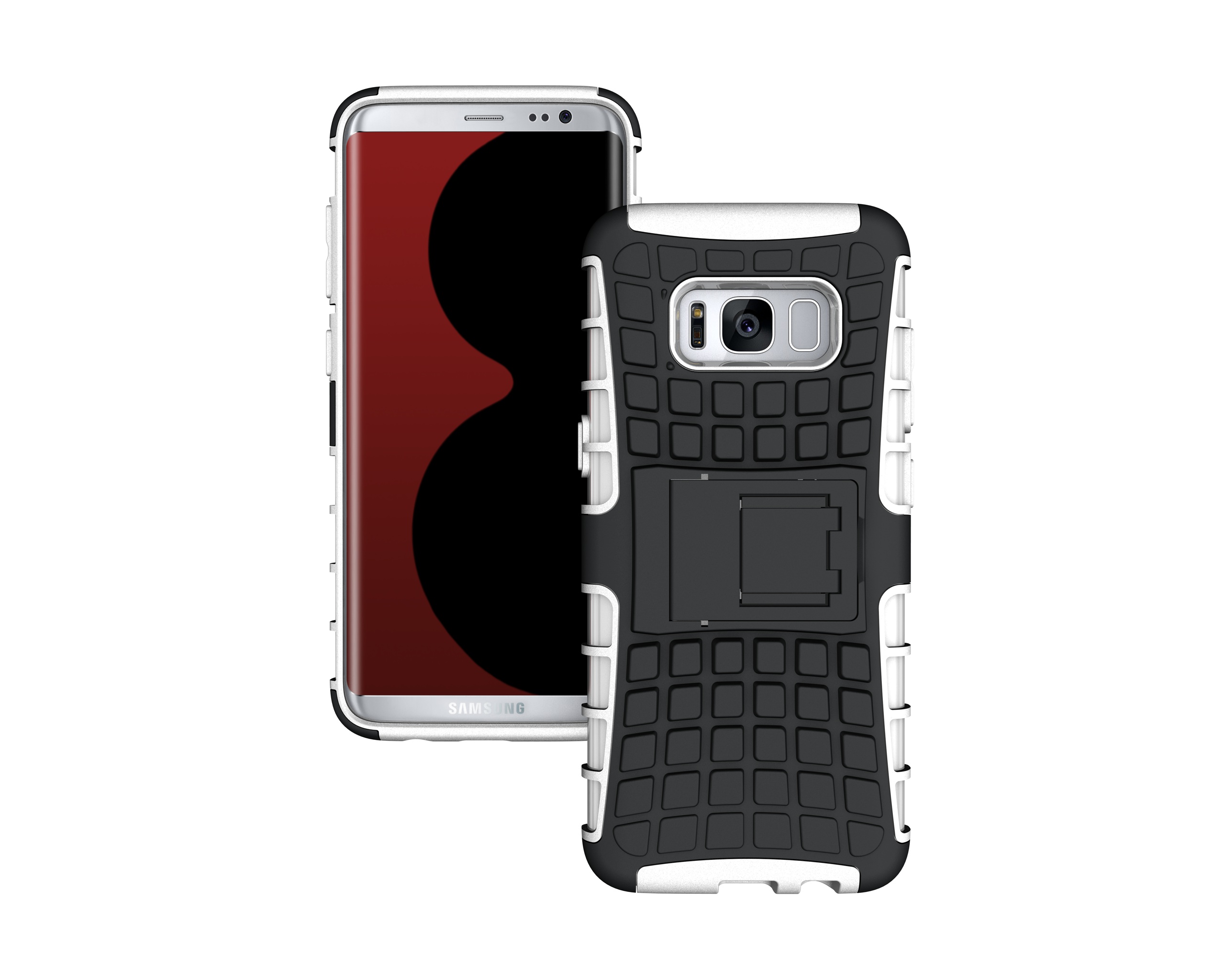 Bakeeytrade-2-in-1-Armor-Kickstand-TPU--PC-Case-for-Samsung-Galaxy-S8-1238930-3