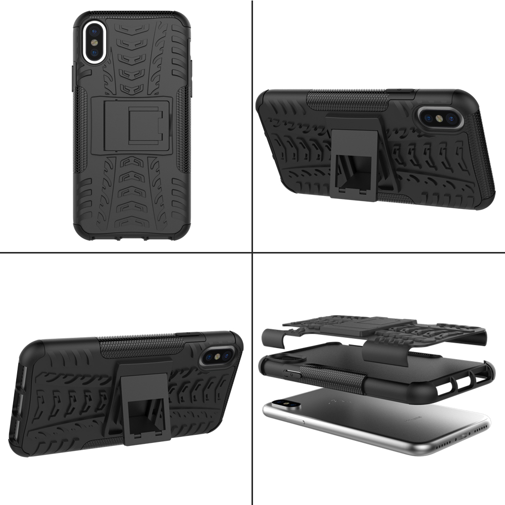 Bakeeytrade-2-in-1-Armor-Kickstand-TPU--PC-Hybrid-Case-Caver-for-iPhone-X-1239124-3